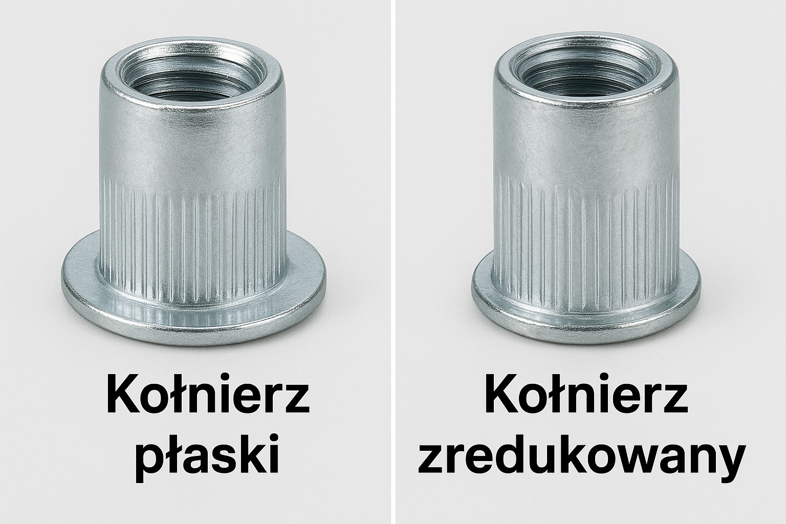 Montaż nitonakrętek - kołnierz płaski czy zredukowany- który wybrać?